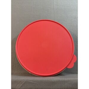 Tupperware Bowl With Pink Lid Slim Flat Style